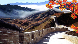 Autumn mountain wall tree lake - emperor huizong of song free wallpaper