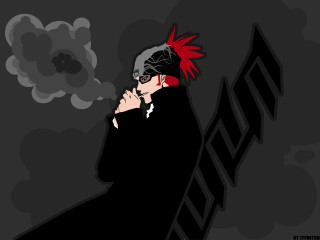 Mohawk man smoking black suit - a black suit free wallpaper for desktop