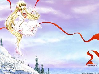 Anime girl blonde hair snowy - a snowy mountain free wallpaper