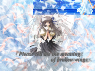 Girl white dress blue sky - the anime free wallpaper