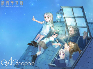 Rooftop group people sky constellation - a sky background and a sky background free wallpaper