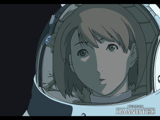 Girl space suit manga spaceart - a white outline free wallpaper