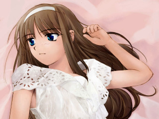 Girl longhair white shirt pinkbackground - remodernism free wallpaper