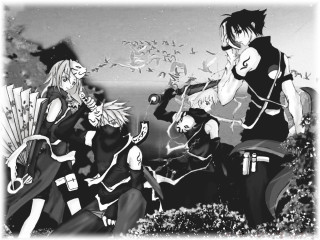 Black white group swords night - sword and swords free wallpaper