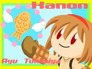 Girl cookie bird fish yellow - pixel art free wallpaper for desktop