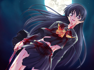 Blood bloodstain bloodsplatter moon yandere - a woman in a dress free wallpaper