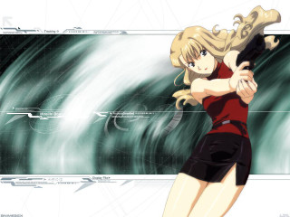 Woman gun green wave neo - a gun in front free wallpaper