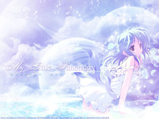 Girl cloud starry sky dress - a cloud free wallpaper