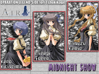 Anime group characters dress suit - different expression free wallpaper