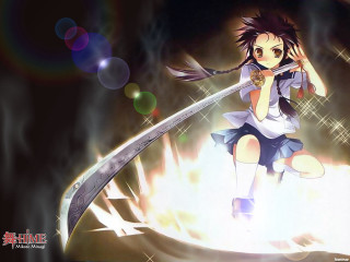 Anime swordfire bubbles lights rayonism - bubble free wallpaper