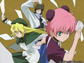 Pink hair green eyes anime 3 - green eye free wallpaper