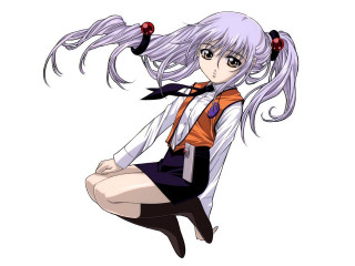 Girl long white hair crossed - neo free wallpaper