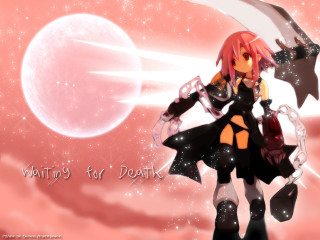 Anime girl fullmoon sword gothic - a bag free wallpaper