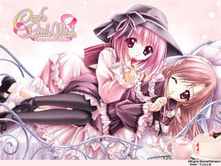 Anime girls bed cake gothic - a detailed drawing free wallpaper