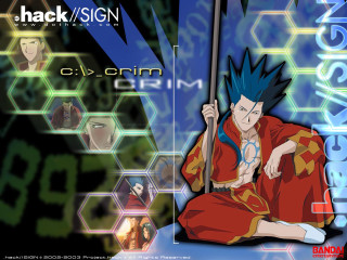 Blue haired man sitting brick - a floor next free wallpaper