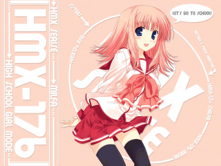 Girl pink background speechbubble school - a white circle free wallpaper