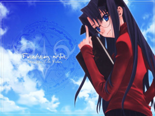 Anime girl black hair blue 11 - a blue star free wallpaper