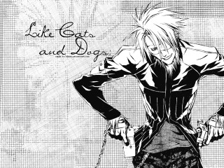 Man chain gothic manga fishnets - a drawing of a man free wallpaper