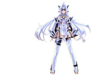 White haired woman sword android - a white outfit free wallpaper