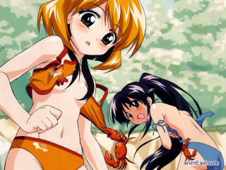 Cartoon two women bikinis beach - two woman free wallpaper