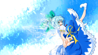 Anime character white bird blue - blue sky free wallpaper