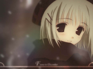 Anime girl white hair sad - a sad expression free wallpaper