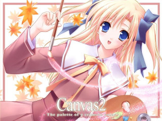 Anime violin autumn leaves blonde - 2 d game art free wallpaper