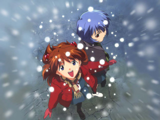 Anime snow red coats hologram - a red coat free wallpaper