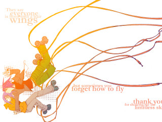 Woman skateboard street tree thank - a message below free wallpaper for desktop