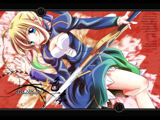 Anime hugging swords red background - sword free wallpaper