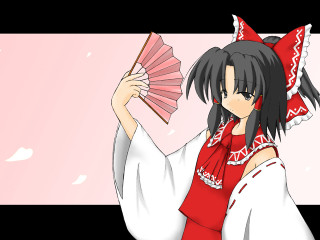 Red fan woman ayako rokkaku - outfit holding free wallpaper
