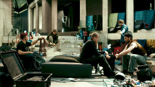 Men guitars room sitting standing - guitar free wallpaper