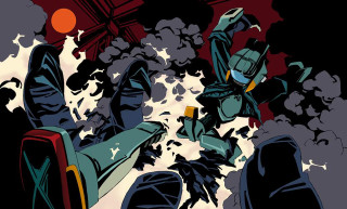 Smoke fire hydrant moon comic - asaf hanuka free wallpaper