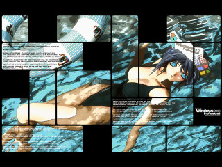 Woman bikini pool man ghost - ghost in the shell free wallpaper