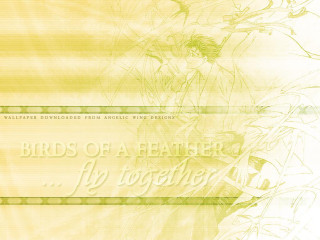 Yellow bird flower quote artnouveau - andrei rublev free wallpaper