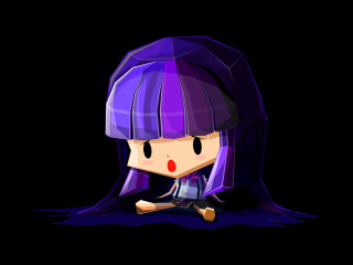 Alice prin purple hair chibi - purple hair free wallpaper