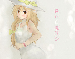 Girl white dress hat blush - a white dress and a hat free wallpaper