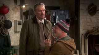 Man talking another man fireplace - the wall behind free wallpaper