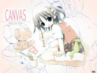 Girl teddy bear book manga - visual art free wallpaper