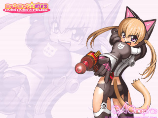 Cat costumed girl gun yayoi - neogeo free wallpaper