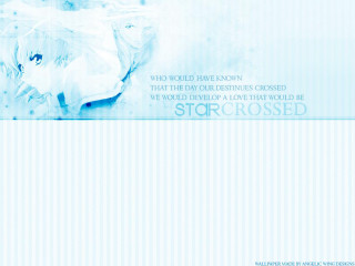 Blue white background quote holography - free aesthetic wallpaper