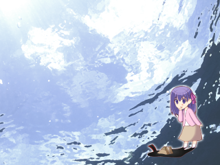 Girl skateboard water sky kimono - ghost in the shell free wallpaper