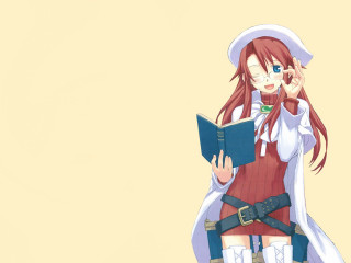 Sailor girl beret glasses book - clarice beckett free wallpaper