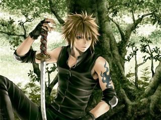 Forest sword manga anime blonde - a sword in a forest free wallpaper