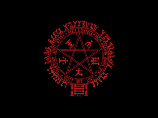 Pentagramus satan red ink tattoo - eishōsai chōki free wallpaper
