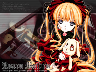 Anime girl rose hollow gothic - a anime girl holding free wallpaper