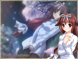 Eizan kikukawa anime characters cherry - sōsaku hanga free wallpaper for desktop
