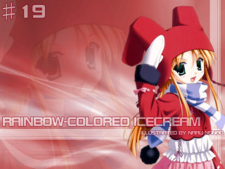 Red hat dress white umbrella - ice cream free wallpaper