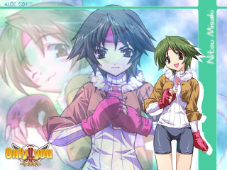 Anime girls blue sky stars 2 - a blue sky background free wallpaper for desktop