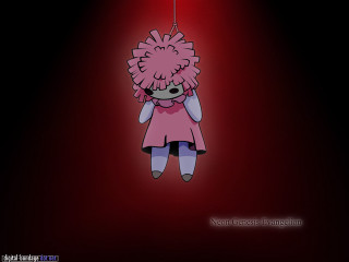 Cartoon character hanging red black - a string free wallpaper for desktop